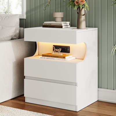 50 cm W Bedside Table