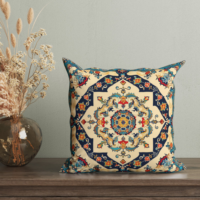 Housse de coussin Zahra Eastern Elegance, H 18 po x l 18 po