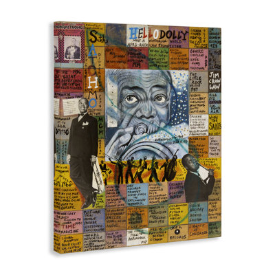 Art mural sur toile Louis Armstrong par Sabin