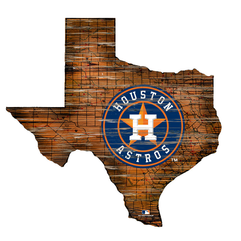 Sports & Sports Teams Wall Decor on Wood, Houston Astros