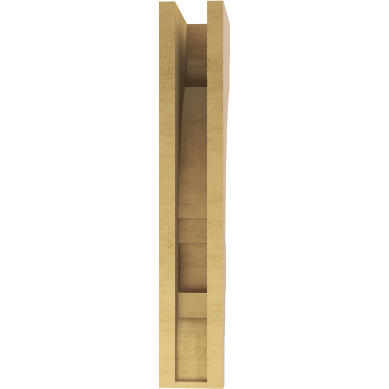 Corbeau en bois de cèdre brut TimberThane, l 4 po x P 8 po x H 24 po, brun clair Diane, H 24 po x l 4 po x P 8 po