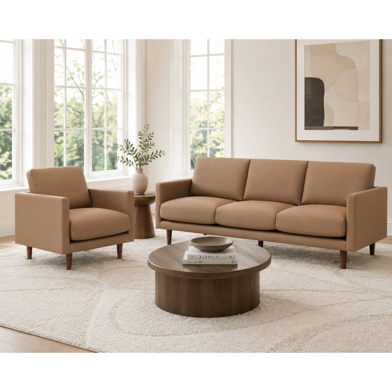 Anabel 28" Wide Genuine Leather Armchair