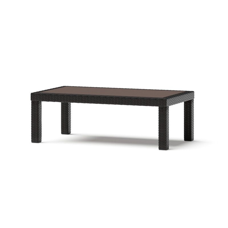 Fionnula 46" W x 26" D Fade Resistant Rectangular Patio Coffee Table