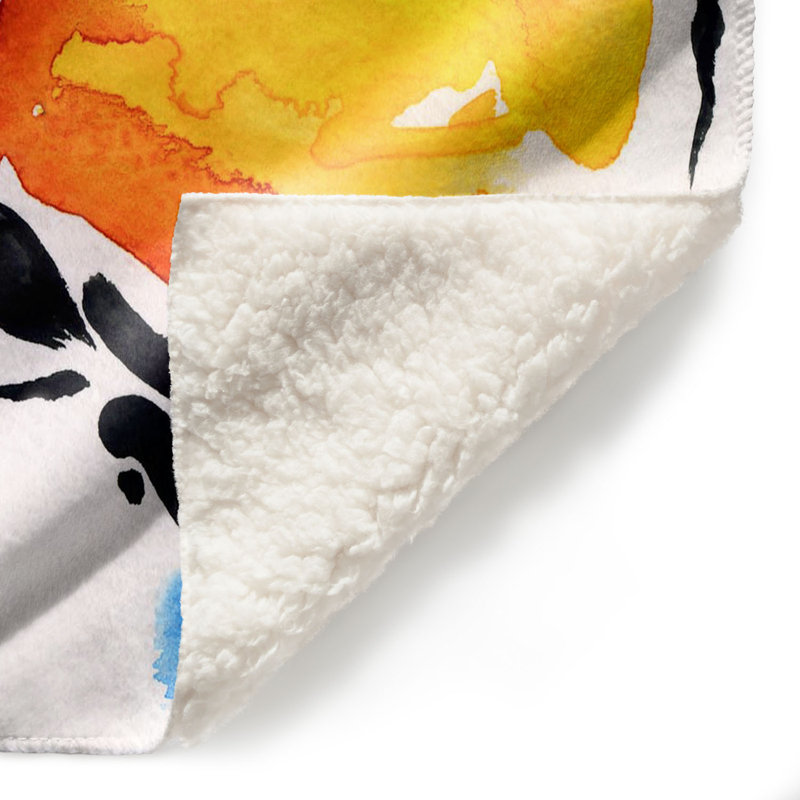 Couverture sherpa doux papillon love xxx, l 51 po x L 60 po