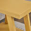 Table d'appoint à tablette contemporaine en bois Athens avec plateau en placage durable et rangement supplémentaire, parfaite pour les intérieurs rustiques ou modernes