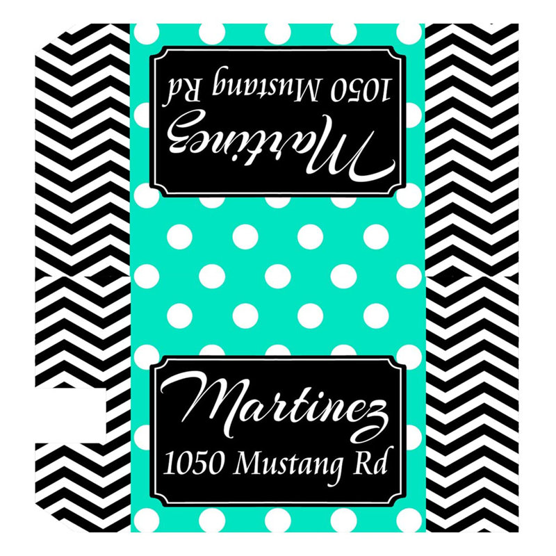 Couvercle de boîte aux lettres personnalisé, Turquoise, Oui