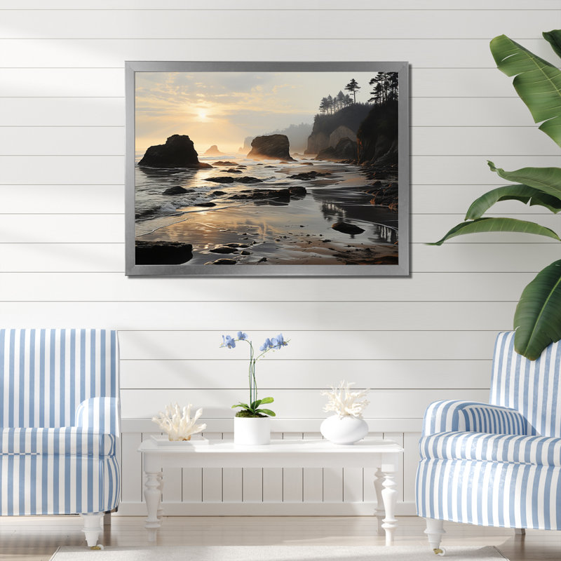 Beach Photo Seaside Reflections III - Nautique et plage, reproduction d'art sur toile, H 24 po x l 32 po x P 1 po