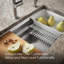 Évier de cuisine simple encastré L 33 po x l 17 3/4 po x 11 po avec accessoires Prolific®