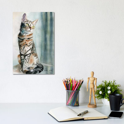 Tabby Lean by Rachel Parker - Wrapped Canvas Gallery-Wrapped Canvas Giclée