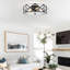 Aneyda 4 - Light 43cm Unique/Statement Geometric Flush Mount Light-2059438594