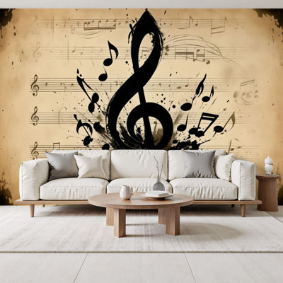 Papier peint adhésif Graffiti Musical