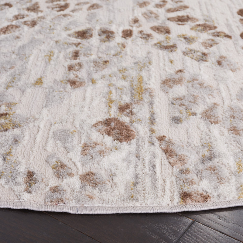 Palma Performance Abstract Rug, Round 6'7"