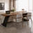 Brown Rectangular Solid Wood Desks-108739583