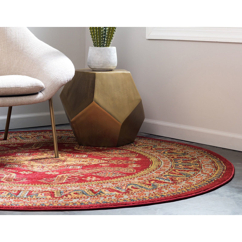 Lauri Geometric Indoor Rug, Round 6'