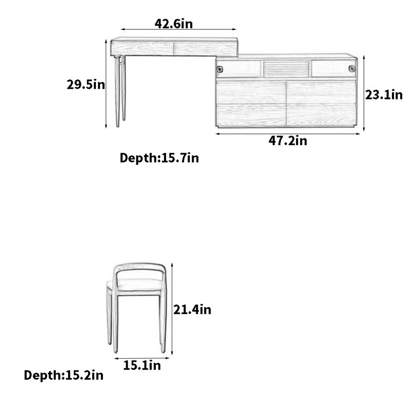 Home Retractable Dresser