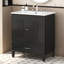 Meuble-lavabo de salle de bain avec lavabo de style rétro avec espace de rangement multifonctionnel-1227911716
