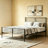 Modern Horizontal Slat Metal Bed Frame with Headboard and Footboard-1348365058-1348365056