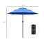 Parasol de patio à 3 niveaux avec manivelle et bouton poussoir inclinable-725611048