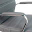 Mid-Back Executive Swivel Office Chair with Metal Frame and Arms-696376122