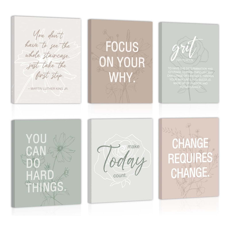 6 Piece Wrapped Canvas Print