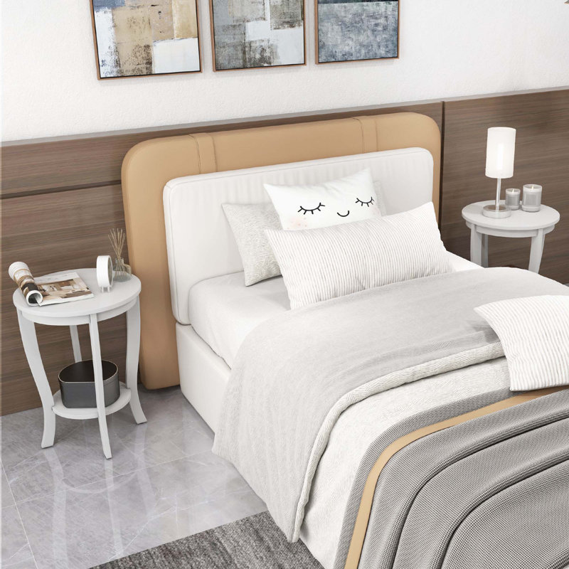 Lediana End Table, White