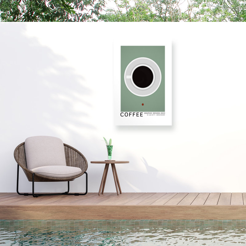 Lisa Ketty  Coffee Crosssection Outdoor  Canvas, H 12 po x l 19 po
