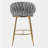 Bar stools Set of 2,velvet kitchen island counter bar stool with hand- wave back-1841168360