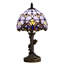 Petite lampe de table en verre coloré Tiffany