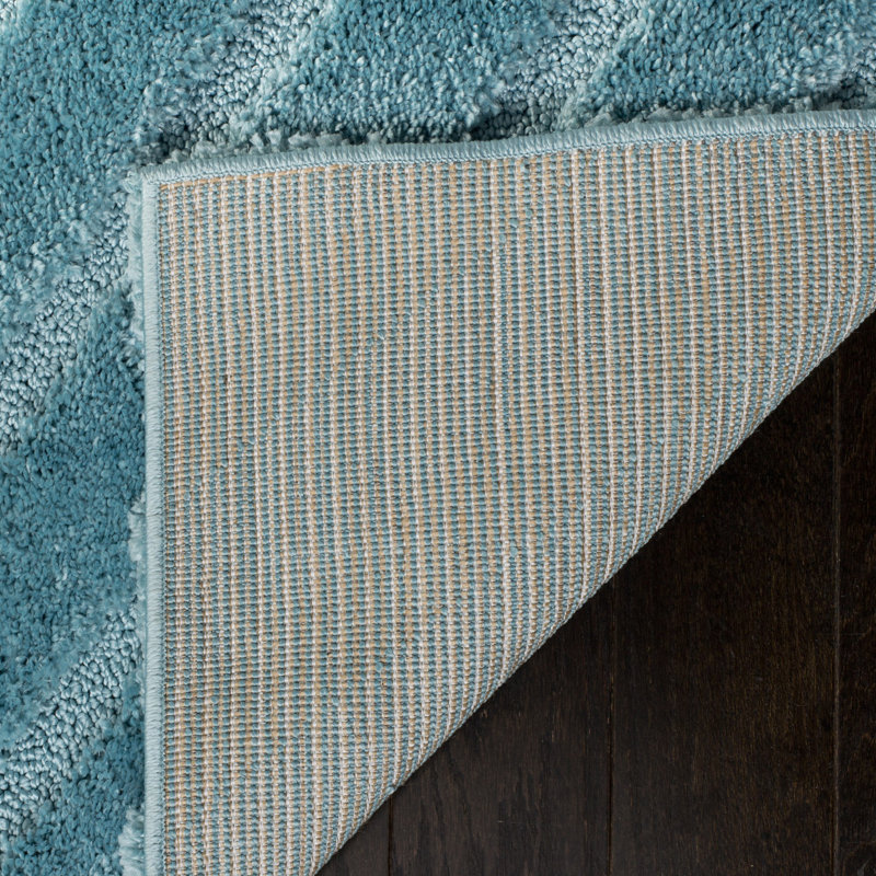 Ashburnham Olympia Shag Performance Geometric Rug, Rectangle 4' x 6'