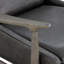 Fauteuil d'appoint en cuir véritable Caigan Abbyton