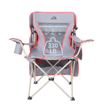 White Foldable Camping Picnic Chair Portable Outdoor Fishing Seat w/Side  Pocket