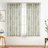 Linen Blend Pinch Floral Curtains with Hooks Curtain Pair-378736556-378736544