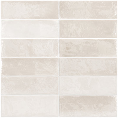 Fiona 2" x 6" Zellige Glossy Subway Wall Tiles