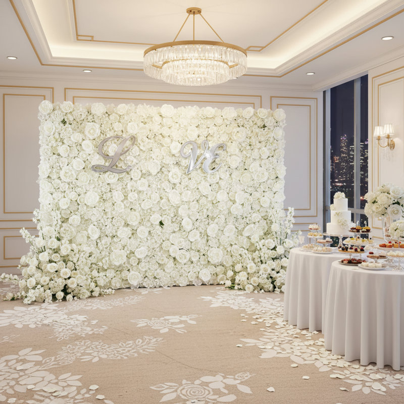 Silk Backdrops & Signs, White