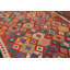 Tapis géométrique en laine réversible 8 x 11