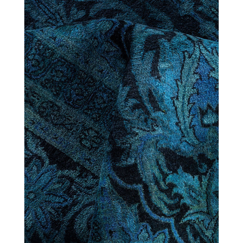 Vickye One-of-a-Kind 7' 10" x 9' 10" Hand Knotted Area Rug