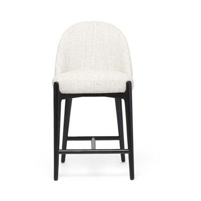 Oakley Upholstered Stool with Solid Wood Frame