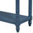 Antique Navy Console Table With Projecting Functional Drawers And Shelf Rectangular Storage Fixed Shelf, Blue-1665405357