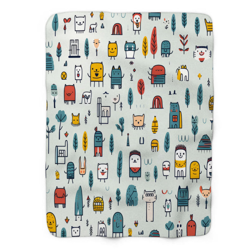 Fun Animations - 1 Piece Premium Blanket, Twin