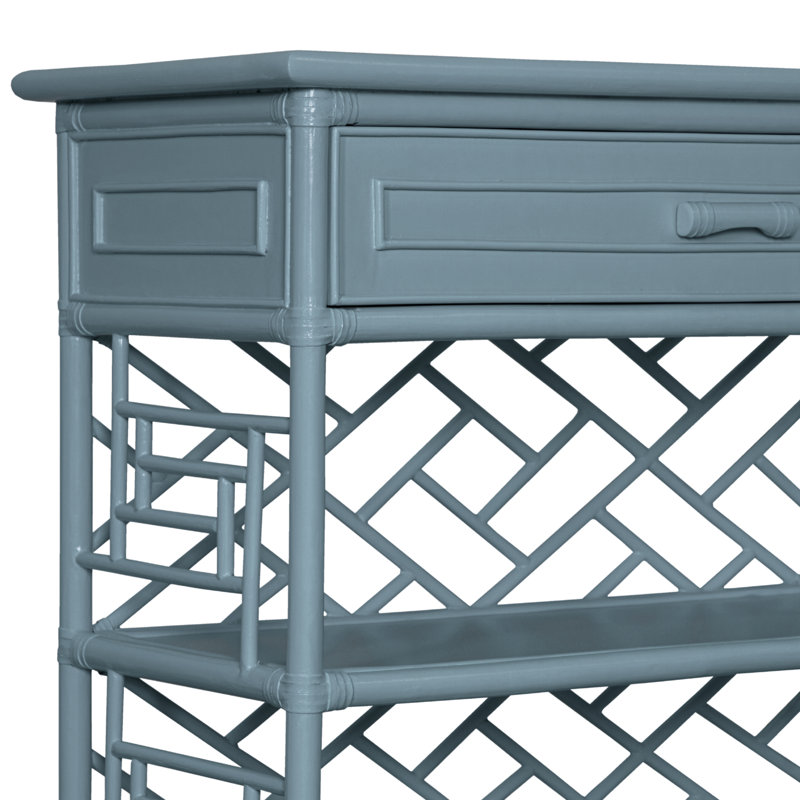 Chippendale End Table, Regatta Blue