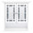 Caleb Removable Two-Door Wall Cabinet with Glass Mosaic Doors, Adjustable Shelf for Bathroom or Home Storage-926225238