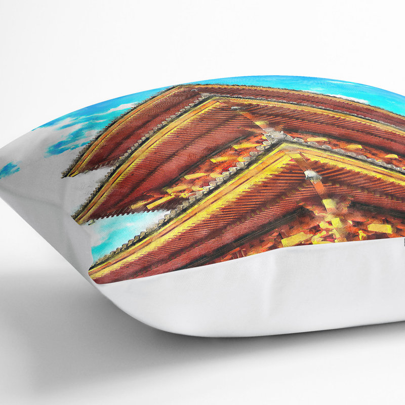 Square Cushion, 40cm H x 40cm W x 15cm D, White