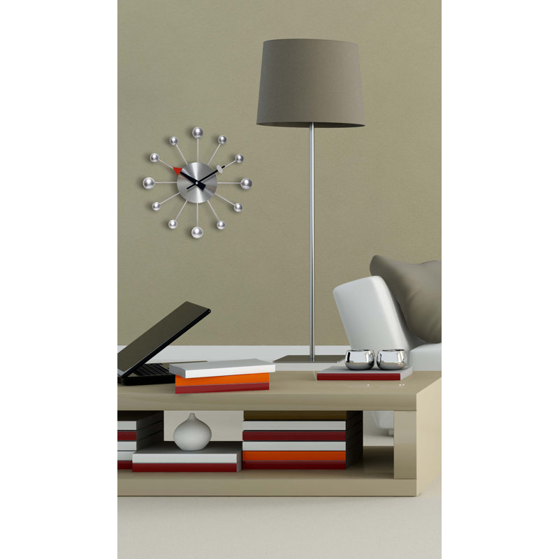 Horloge murale 15 pouces Adalynne, Silver