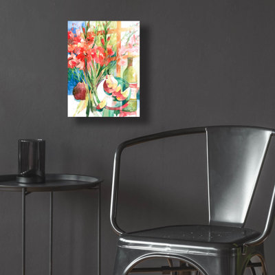 «Pears & Gladiolas» par Annelein Beukenkamp, art mural en verre acrylique
