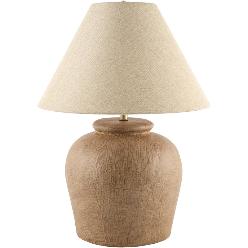 Lampe de table, Crème, Brun