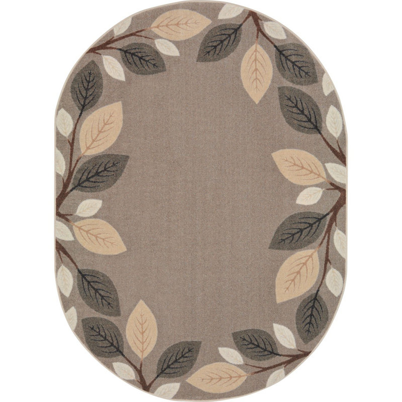 Breezy Branches by Joy Carpets Area Rug, Oval 5'4" x 7'8"