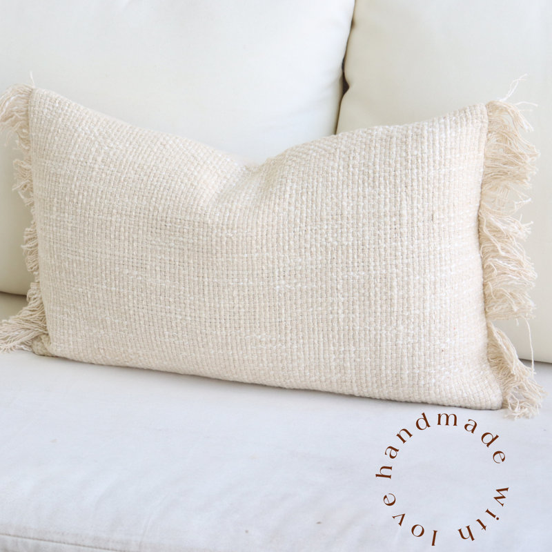 Cotton Pillow Cover, Ivory