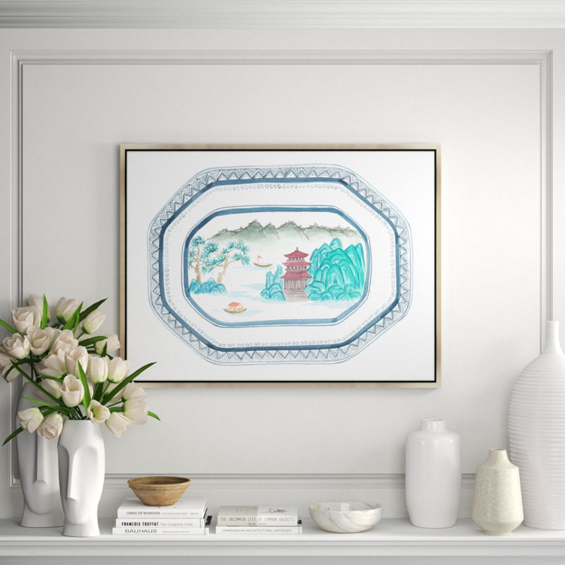 Visions III Print by Helen Parker, 31.5" H x 41.5" W x 1.5" D, Glass Coat