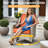 Sturgill 10-Piece Wicker Patio Conversation Set with Swivel Rocking Chairs and 50,000 BTU Fire Pit Table-1946865255
