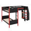 Lit superposé en L avec lit mezzanine pour jouer